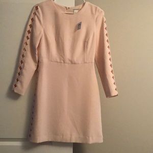 Club Monaco long sleeves light pink dress